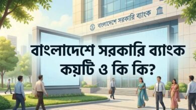 বাংলাদেশে সরকারি ব্যাংক কয়টি ও কি কি